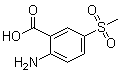 结构式 CAS# 90222-79-0, 2-氨基-5-甲磺酰基苯甲酸
