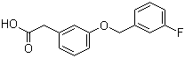 结构式 CAS# 902836-26-4, 3-(3-氟苄氧基)苯乙酸
