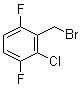 structure of CAS# 90292-67-4, 2-Chloro-3,6-difluorobenzyl bromide;2-(Bromomethyl)-3-chloro-1,4-difluorobenzene