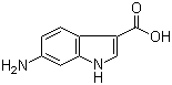 structure of CAS# 90417-29-1, 6-Aminoindole-3-carboxylic acid;6-Amino-1H-indole-3-carboxylic acid; NSC 82380