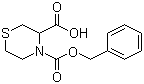 structure of CAS# 90471-66-2, 4-Cbz-thiomorpholine-3-carboxylic acid