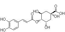结构式 CAS# 905-99-7, 隐绿原酸; 4-咖啡酰奎宁酸