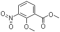 结构式 CAS# 90564-26-4, 2-甲氧基-3-硝基苯甲酸甲酯