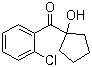 (2-Chlorophenyl)(1-hydroxycyclopentyl)methanone molecular structure (CAS 90717-17-2)