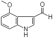 structure of CAS# 90734-97-7, 4-Methoxyindole-3-carboxaldehyde