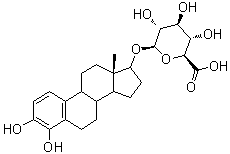 4-Hydroxyestradiol 17-glucuronide molecular structure (CAS 90746-96-6)