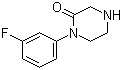 1-(3-Fluorophenyl)-2-piperazinone molecular structure (CAS 907972-57-0)