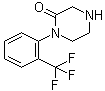 1-[2-(三氟甲基)苯基]-2-哌嗪酮分子结构 (CAS 907972-83-2)
