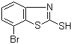 结构式 CAS# 908355-83-9, 7-溴苯并[d]噻唑-2-硫醇