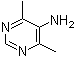 结构式 CAS# 90856-77-2, 4,6-二甲基-5-嘧啶胺