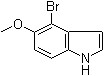 4-Bromo-5-methoxyindole molecular structure (CAS 90858-86-9)