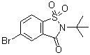 2-tert-Butyl-5-bromo-1,2-benzisothiazol-3-one 1,1-dioxide molecular structure (CAS 908602-52-8)