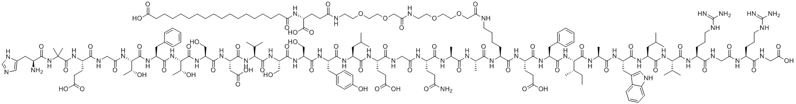 结构式 CAS# 910463-68-2, 索马鲁肽