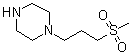 1-[3-(Methylsulfonyl)propyl]piperazine molecular structure (CAS 910572-80-4)