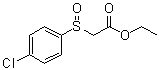2-[(4-氯苯基)亚磺酰]乙酸乙酯分子结构 (CAS 91077-12-2)