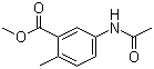 5-Acetylamino-2-methylbenzoic acid methyl ester molecular structure (CAS 91133-72-1)