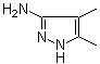 3-Amino-4,5-dimethyl-1H-pyrazole molecular structure (CAS 91159-73-8)