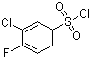3-Chloro-4-fluorobenzenesulfonyl chloride molecular structure (CAS 91170-93-3)