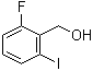 structure of CAS# 911825-94-0, 2-Fluoro-6-iodobenzyl alcohol;(2-Fluoro-6-iodophenyl)methanol