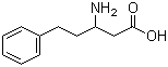structure of CAS# 91247-38-0, 3-Amino-5-phenylpentanoic acid;3-Amino-5-phenyl-valeric acid; (+/-)-3-Amino-5-phenylpentanoic acid