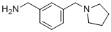 3-Pyrrolidin-1-ylmethyl-benzylamine molecular structure (CAS 91271-78-2)
