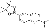 结构式 CAS# 913067-91-1, 2-甲基氨基喹唑啉-6-硼酸频哪醇酯