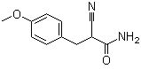 alpha-Cyano-4-methoxybenzenepropanamide molecular structure (CAS 91350-79-7)