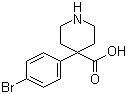 结构式 CAS# 913542-80-0, 4-(4-溴苯基)哌啶-4-羧酸