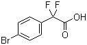 2-(4-Bromophenyl)-2,2-difluoroacetic acid molecular structure (CAS 913574-93-3)