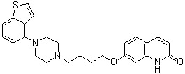 structure of CAS# 913611-97-9, Brexpiprazole;7-[4-(4-(Benzo[b]thien-4-yl)-piperazin-1-yl)butoxy]-1H-quinolin-2-one; OPC 34712