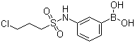 结构式 CAS# 913835-50-4, 3-[[(3-氯丙基)磺酰基]氨基]苯硼酸