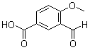 结构式 CAS# 91420-99-4, 3-甲酰基-4-甲氧基苯甲酸