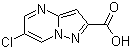 6-Chloropyrazolo[1,5-a]pyrimidine-2-carboxylic acid molecular structure (CAS 914206-75-0)