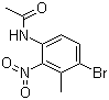 结构式 CAS# 914223-24-8, N-(4-溴-5-甲基-6-硝基苯基)乙酰胺