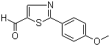 structure of CAS# 914348-82-6, 2-(4-Methoxyphenyl)thiazole-5-carbaldehyde;2-(4-Methoxyphenyl)-1,3-thiazole-5-carbaldehyde