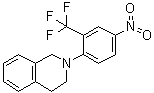 structure of CAS# 914348-89-3, 1,2,3,4-Tetrahydro-2-[4-nitro-2-(trifluoromethyl)phenyl]isoquinoline