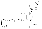 3-Formyl-5-(phenylmethoxy)-1H-indole-1-carboxylic acid 1,1-dimethylethyl ester molecular structure (CAS 914348-98-4)