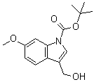 结构式 CAS# 914349-08-9, 3-(羟基甲基)-6-甲氧基吲哚-1-羧酸叔丁酯
