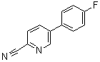 structure of CAS# 914349-75-0, 5-(4-Fluorophenyl)-2-pyridinecarbonitrile