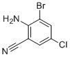 结构式 CAS# 914636-84-3, 2-氨基-3-溴-5-氯苯甲腈