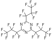2,4,6-Tris(heptafluoropropyl)-s-triazine molecular structure (CAS 915-76-4)