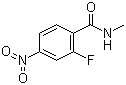 N-Methyl-2-fluoro-4-nitrobenzamide molecular structure (CAS 915087-24-0)