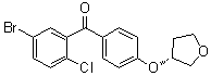 (5-Bromo-2-chlorophenyl)[4-[[(3R)-tetrahydro-3-furanyl]oxy]phenyl]methanone molecular structure (CAS 915095-83-9)