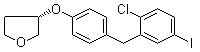 (3S)-3-[4-[(2-Chloro-5-iodophenyl)methyl]phenoxy]tetrahydro-furan molecular structure (CAS 915095-94-2)