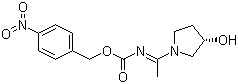 [N(E)]-[1-[(3S)-3-Hydroxy-1-pyrrolidinyl]ethylidene]carbamic acid (4-nitrophenyl)methyl ester molecular structure (CAS 915098-97-4)