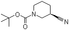 结构式 CAS# 915226-44-7, (R)-1-Boc-3-氰基哌啶; (R)-3-氰基哌啶-1-甲酸叔丁酯
