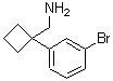 structure of CAS# 915690-61-8, 1-(3-Bromophenyl)cyclobutanemethanamine
