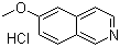 structure of CAS# 915865-96-2, 6-Methoxyisoquinoline hydrochloride