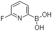 结构式 CAS# 916176-61-9, 6-氟吡啶-2-硼酸