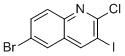structure of CAS# 916429-26-0, 6-Bromo-2-chloro-3-iodoquinoline